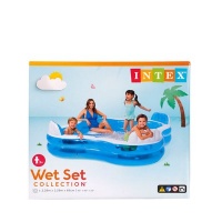 Classic Inflatable Swimming Pool Family Photo