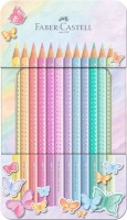 Faber Castell Faber-Castell Sparkle Pastel Colour Pencil Crayons in Tin Photo
