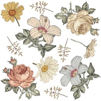 Stickit Designs Vintage Flowers Wall Stickers Photo