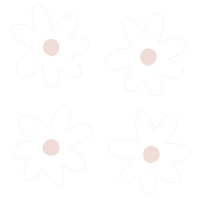 Stickit Designs Small Blush Daisies Wall Stickers Photo