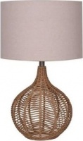 Generic Lamp Table-linen Rope-cream Fabric Shade Photo