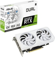 Asus Dual GeForce RTX 3060 Ti White OC Edition 8GB GDDR6 Graphics Card Photo