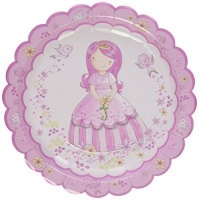 Ginger Ray Princess Party - Paper Plates Photo