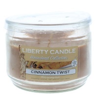 Liberty Candles Homestead Collection 3-Wick Scented Candle - Cinnamon Twist - Parallel Import Photo