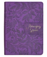 Christian Art Gifts Inc Amazing Grace Purple Handy-size Journal Photo