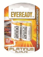 Eveready Press Eveready C Platinum Alkaline Batteries Photo