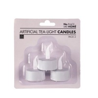 Classic Books Tea Light Candles Matchless LED Cool Light 2 Pack Photo