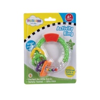 Classic Books Activity Ring Nursery Toys Combined Rattle & Teether 3 Pack Photo