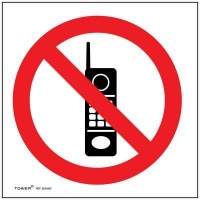 Tower No Cellphones Sign Photo