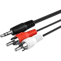 Raz Tech 3.5mm Aux to 2 RCA Male Audio Stereo Cable Photo