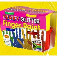 Teddy Glitter Finger Paint Set Photo
