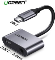 Ugreen USB-C to 3.5mm Audio and USB-C Adapter Photo
