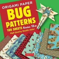 Tuttle Publishing Origami Paper Bug Patterns - 6" - 100 Sheets Instructions for 8 Projects Included - Tuttle Origami Paper: High-Quality Origami Sheets Printed with 8 Different Designs Photo