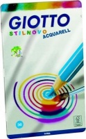Giotto Stilnovo Acquarell Coloured Pencils in a Metal Case Photo