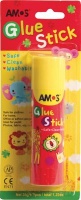 Amos Red Glue Stick on Blister Card - 1 Up Photo