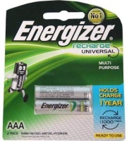 Energizer Recharge NH12BP2 Universal NiMH AAA 700mAh Battery Photo