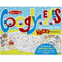 Melissa Doug Melissa & Doug Wacky Animals Colouring Pad - Googly Eyes Photo