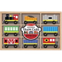 Melissa Doug Melissa & Doug Wooden Train Cars Photo