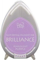 Tsukineko Brilliance Dew Drop Ink Pad - Pearlescent Purple Photo