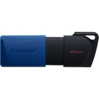 Kingston Technology DataTraveler Exodia M USB flash drive 64GB Type-A 3.2 Gen 1 (3.1 Black Blue 64GB 67.4 x 21.8 11.6 mm 10 g Photo