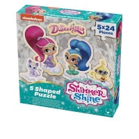Shimmer And Shine Nickelodeon Shimmer & Shine 5 Shaped Puzzles In Box Photo