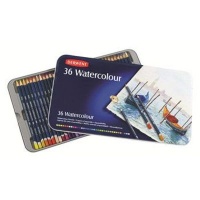 Derwent Watercolour Pencils - 36 Metal Tin Set Photo