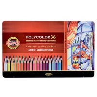 Koh i noor Koh-I-Noor Polycolor Set Of 36 Artist Coloured Pencils Photo