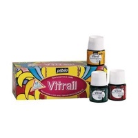 Pebeo Vitrail School Pack - 10 Assorted Colours Photo