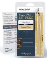 William Mitchell Calligraphy William Mitchell - Calligraphy - Copperplate Dip Pen - 3 Elbow Nibs and Holder Photo