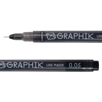 Derwent Graphik Line Maker Pen - Black - 0.05mm Photo