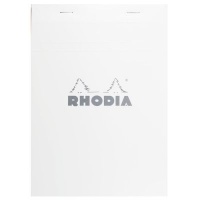 Rhodia No.13 Basics Grid Pad - White Cover - 80 Sheets - A6 Photo
