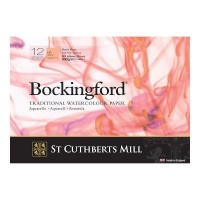 Bockingford Watercolour Paper - Glued Pad - 300gsm - 12 Sheets - A3 - Rough Photo