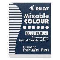 Pilot Parallel Lettering Pen Ink Cartridge - Set of 6 - Blue Photo