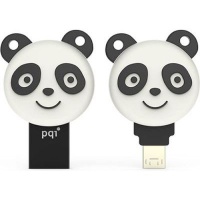 PQI Connect 304 Energetic Panda Flash Drive with Audio Jack Dust Cover Design Photo