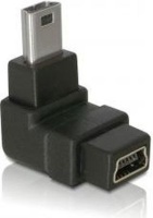 DeLOCK Adapter USB-B mini 5-pin Black 5pin male/female 90Â°angled Photo