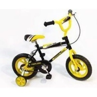 Peerless Kids 12" Bike with Training Wheels - Yellow Photo