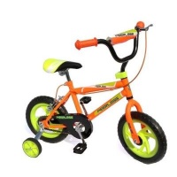 Peerless Kids 12" BMX Bike with Training Wheels - Orange & Black Photo