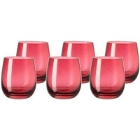Leonardo Drinking Glass Tumbler Ruby Red SORA Set of 6 Photo