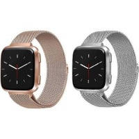 Linxure Replacement Steel Mesh Straps for Fitbit Versa Photo