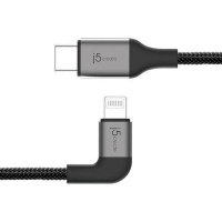 J5 Create JALC15 USB cable 1.2 m 2.0 C Black JALC15B USB-C to Lightning Cable Photo