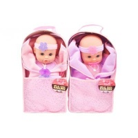 Ideal Toy Hello Baby Darling 12" Soft Baby Doll with Blanket in Carrier Photo