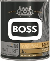 BOSS Mature Salute Beef and Chicken Flavour - Tinned Dog Food - Dog Food - Chunk & Gravy Photo