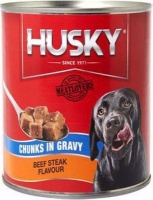 Husky Chunks in Gravy - Beef Steak Flavour Tinned Dog Food - Chunks in Gravy Photo