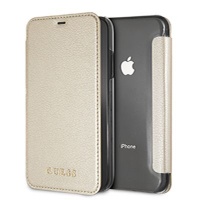 Guess - Flip Case With Transparent Back iPhone XR Gold Photo