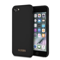 Guess - Silicone Case With Gold Logo iPhone 7 / 8 Black Photo