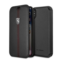 Ferrari - Flip Case Contrasted Stripe iPhone X / XS Black Photo