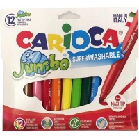 Carioca Jumbo Markers in Assorted Colours - Maxi Tip Photo