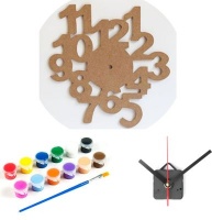 Smart Crafts Wooden Number Clock and Paint Set Photo
