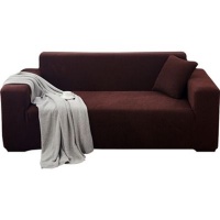 Maisonware Stretch 4 Seater Couch Cover - Brown Photo
