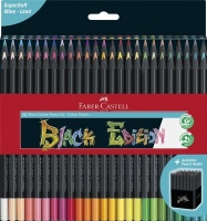 Faber Castell Faber-Castell Black Edition Colour Pencils with Pencil Holder - in Cardboard Wallet Photo